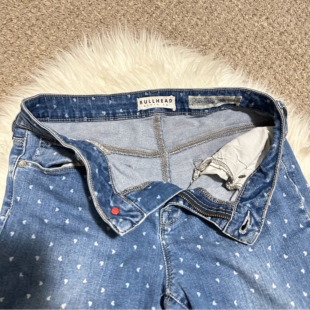 Bullhead Denim Co. Blue Patterned Skinny Jeans - Picture 7 of 9